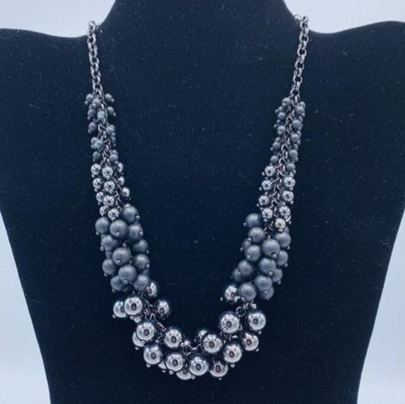 Black Pearl Style Necklace - Picture 1 of 5